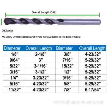 high hardness Masonry Drill